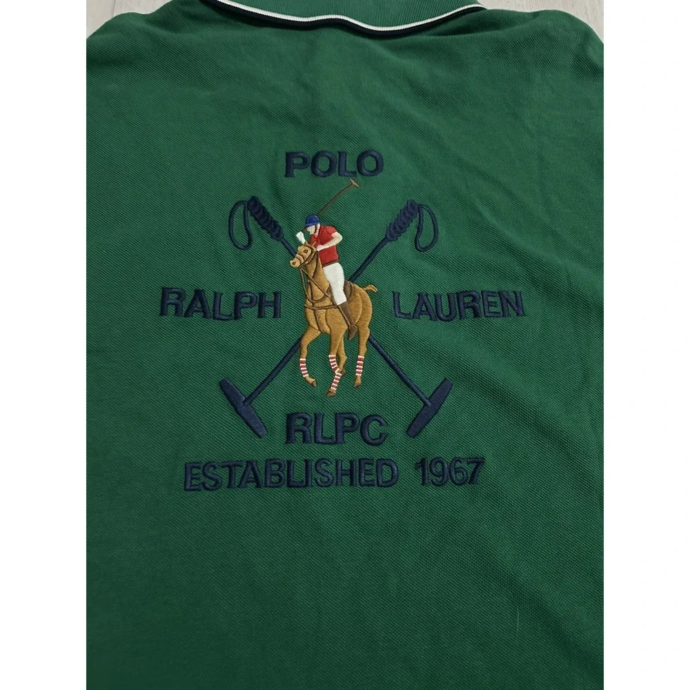 NWT Polo Ralph Lauren Men's Crest Mesh Polo Shirt Green‎ Sz 2XLT $148